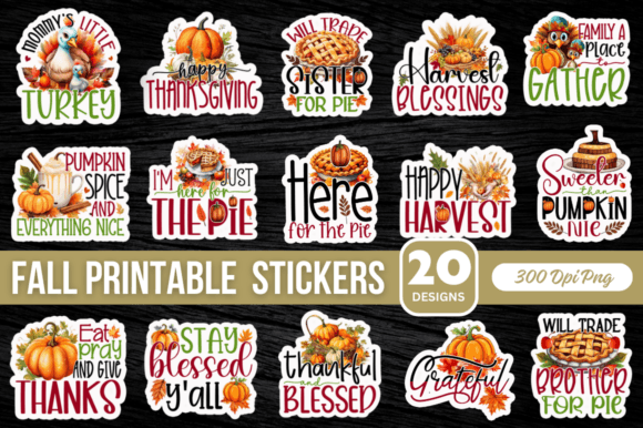 Download Fall Stickers Bundle - Fall stickers Collection