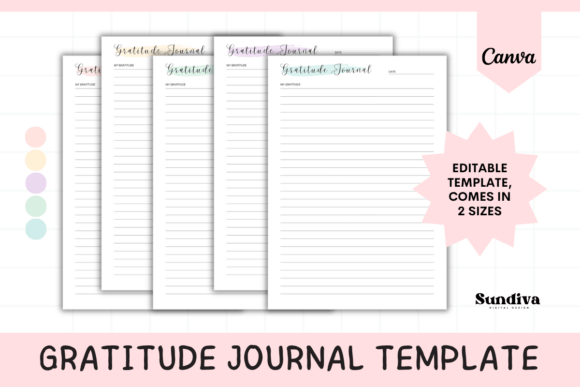 Download Gratitude Journal Printable Template 6 - Printable template Collection