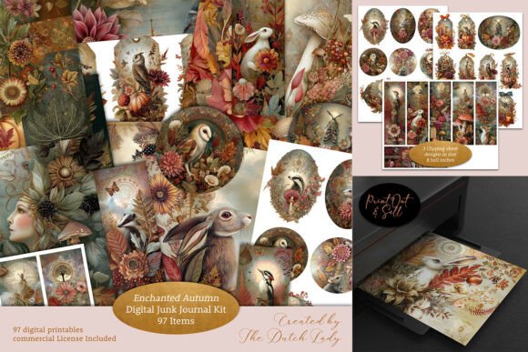 Download Enchanted Autumn Junk Journal Kit - Journal kit Collection