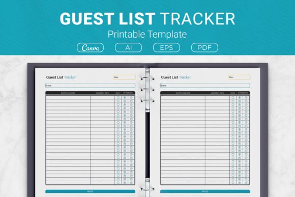 Download Guest List Tracker Printable Template - Premium Resources