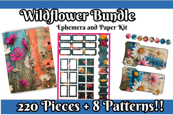 Download Wildflower Junk Journal Kit Large - Journal kit Collection