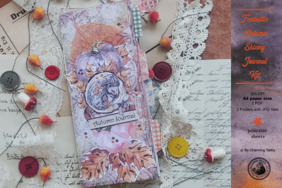 Download Fantastic Autumn Skinny Journal Kit - Journal kit Collection