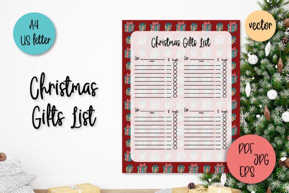Download Christmas Gifts List Printable Template - Printable template Collection