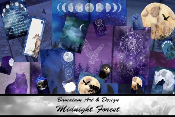 Download Midnight Forest - Wolves Journal Kit - Journal kit Collection