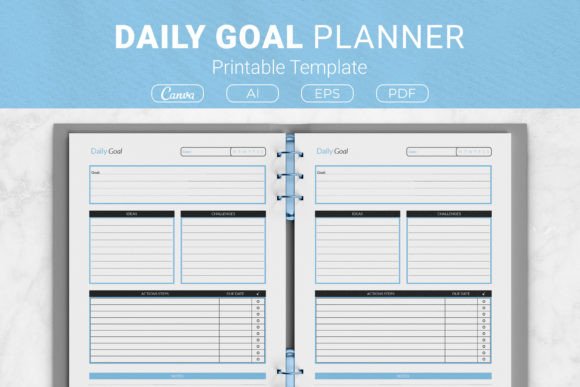 Download Daily Goal Planner Printable Template - Printable template Collection