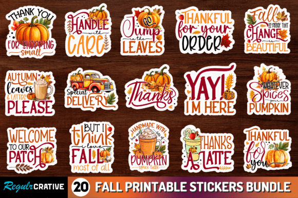Download Fall Stickers Bundle - Fall stickers Collection