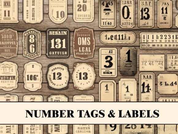 Download Vintage Tags Labels Junk Journal Kit - Journal kit Collection