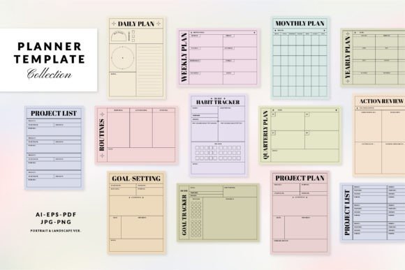 Download Printable Daily, Project, Goal Planners - Premium Resources